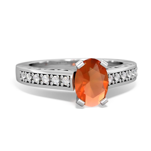 Fire Opal Art Deco Genuine Fire Opal ring Ring