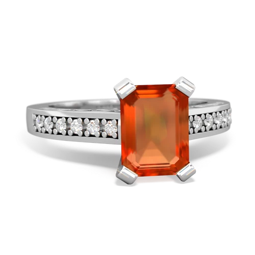 Fire Opal Art Deco Genuine Fire Opal ring Ring