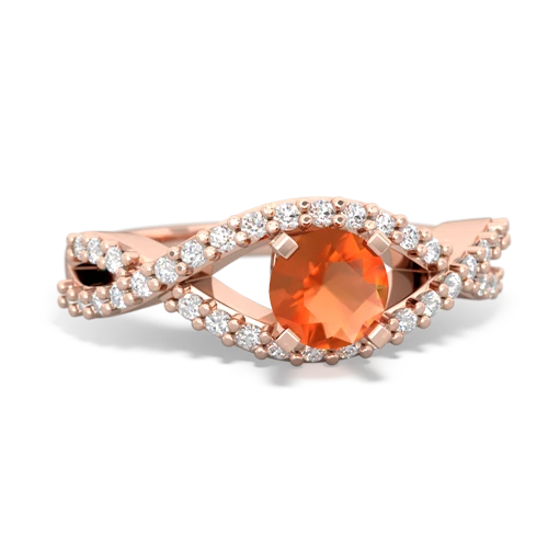 fire opal engagement ring