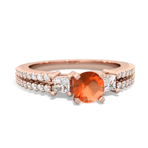 Fire Opal Engagement Genuine Fire Opal ring Ring