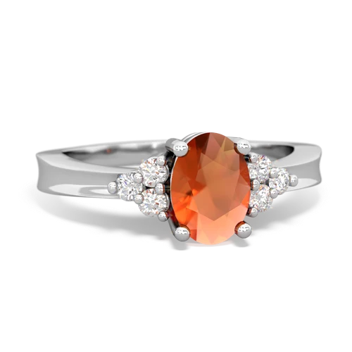 fire opal timeless ring
