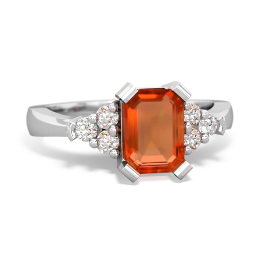 fire opal timeless ring