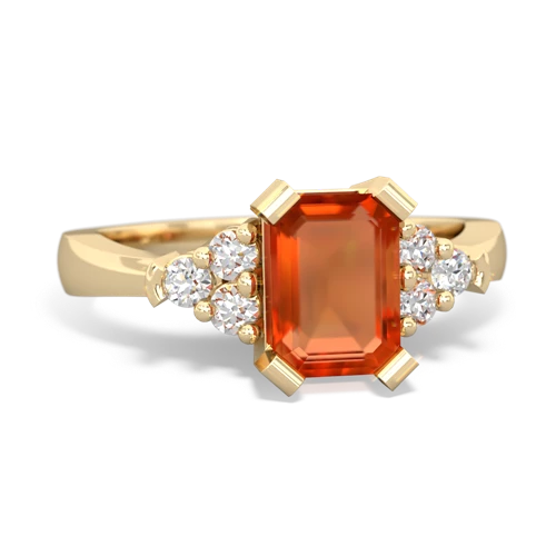 fire opal timeless ring