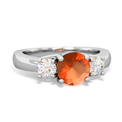 fire opal timeless ring