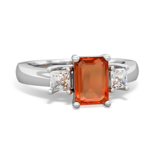 fire opal timeless ring