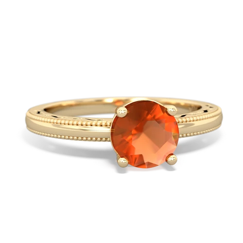 fire opal timeless ring