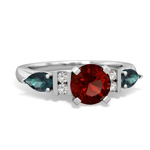 garnet-alexandrite engagement ring