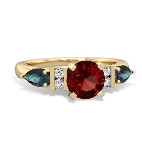 garnet-alexandrite engagement ring