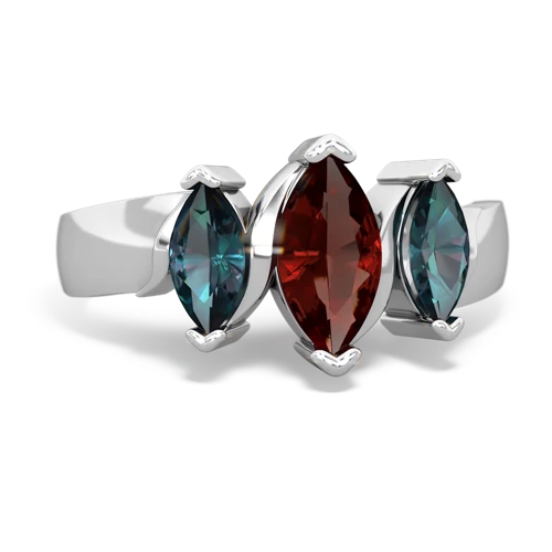 garnet-alexandrite keepsake ring