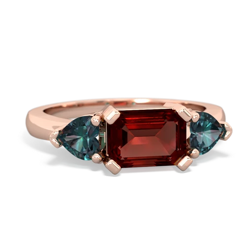 garnet-alexandrite timeless ring