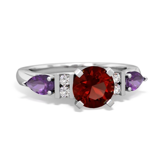 garnet-amethyst engagement ring