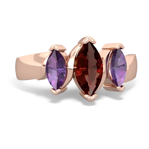 garnet-amethyst keepsake ring