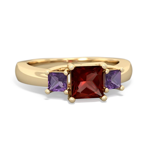 garnet-amethyst timeless ring