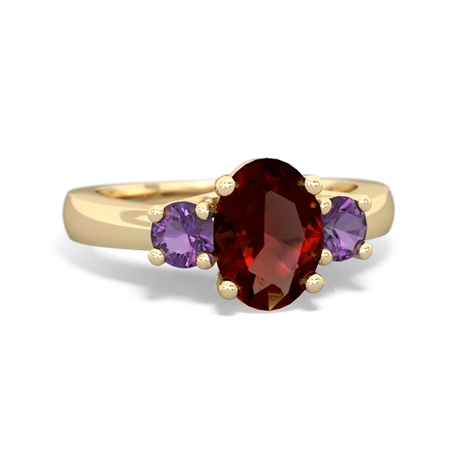 garnet-amethyst timeless ring