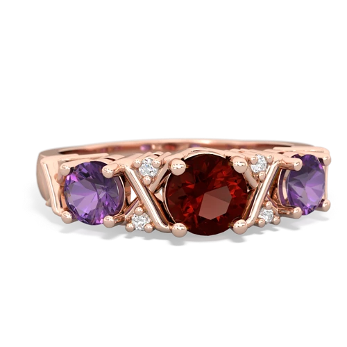 garnet-amethyst timeless ring