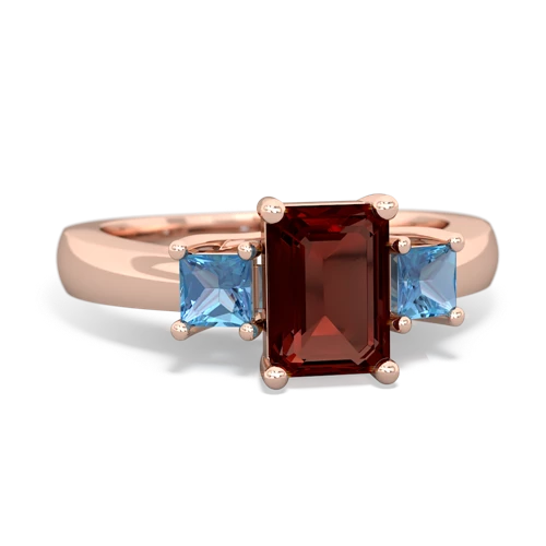 garnet-blue topaz timeless ring