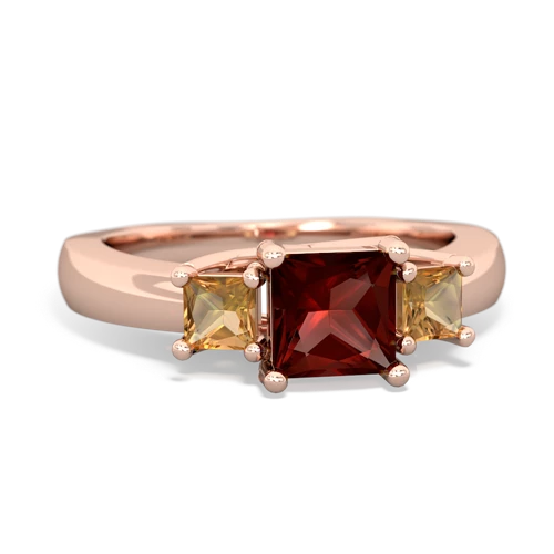 garnet-citrine timeless ring