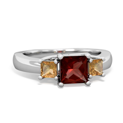 garnet-citrine timeless ring