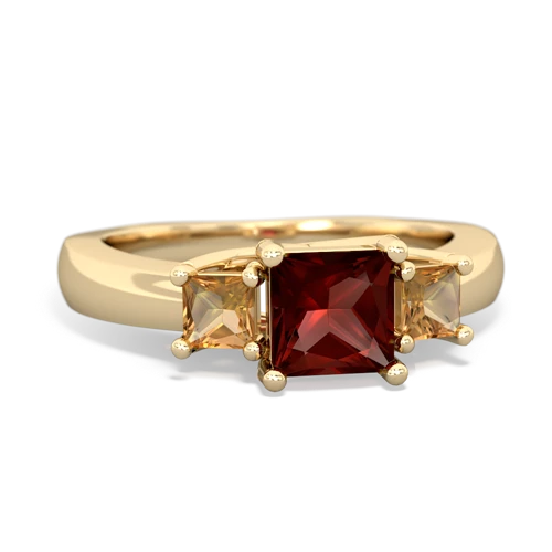 garnet-citrine timeless ring