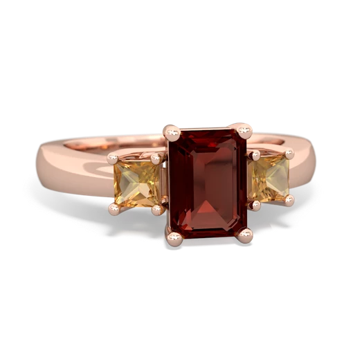 garnet-citrine timeless ring