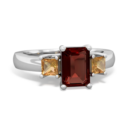 garnet-citrine timeless ring