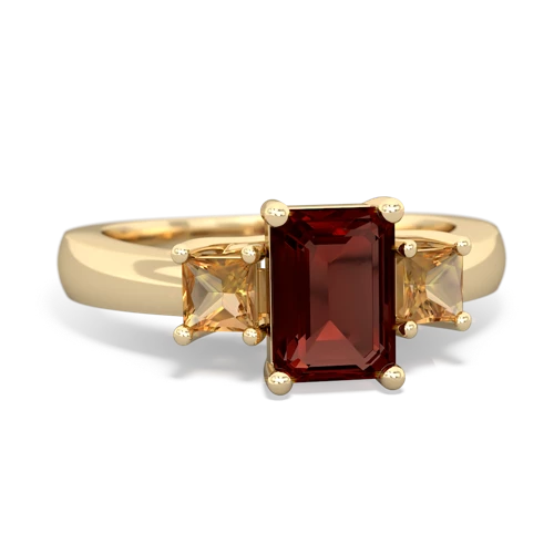 garnet-citrine timeless ring