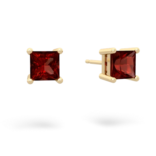 garnet stud earrings