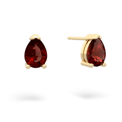 garnet stud earrings