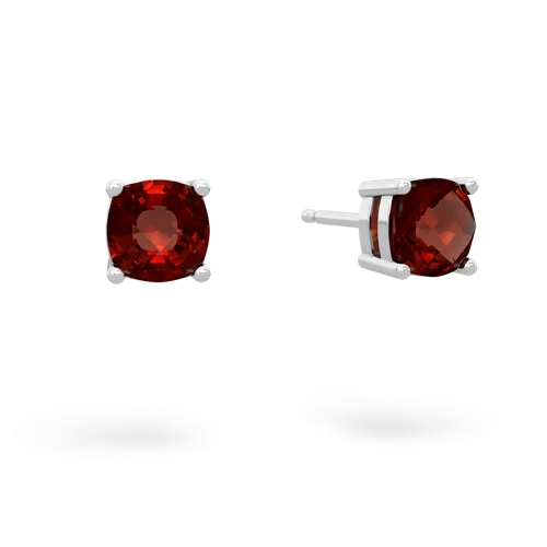 garnet stud earrings