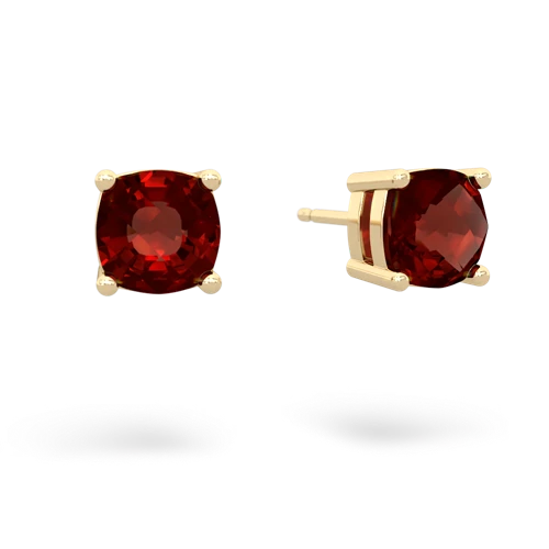 garnet stud earrings