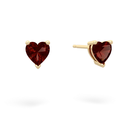 garnet stud earrings