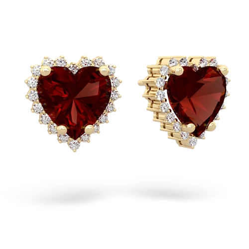 garnet timeless earrings