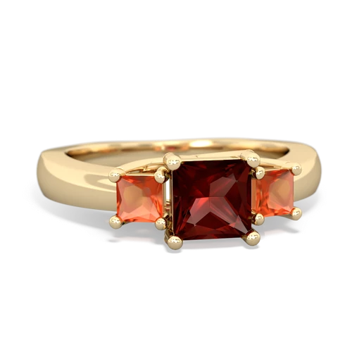 garnet-fire opal timeless ring