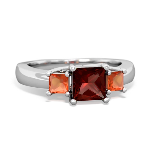 garnet-fire opal timeless ring