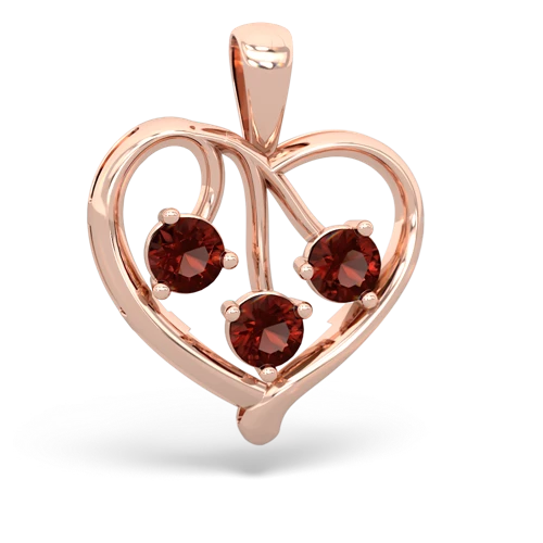 pink sapphire-fire opal love heart pendant