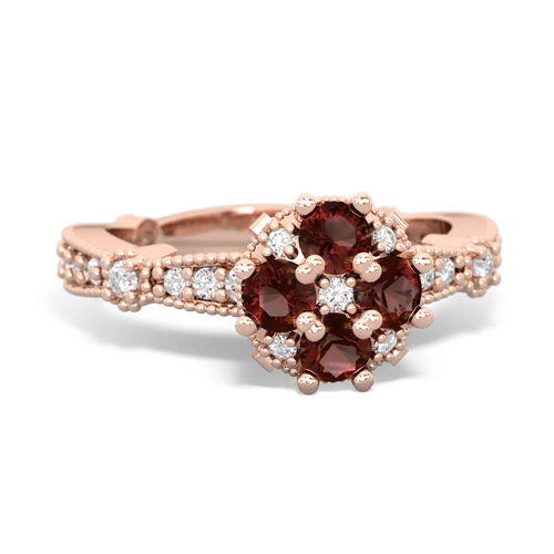 garnet-garnet art deco engagement ring