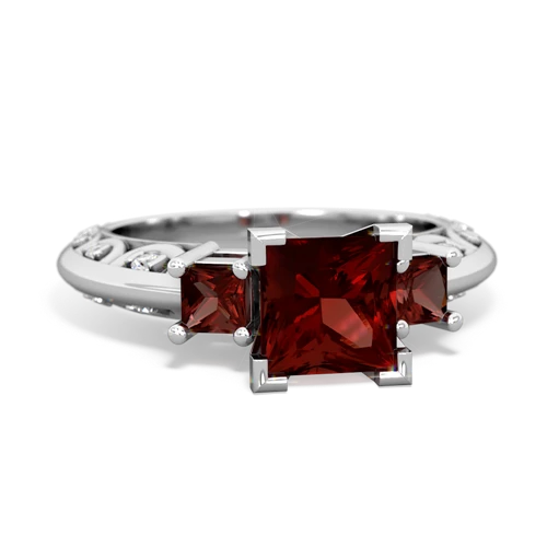 lab ruby-onyx engagement ring