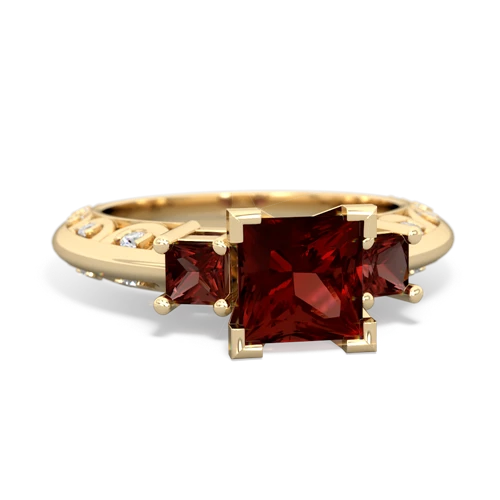 garnet-garnet engagement ring