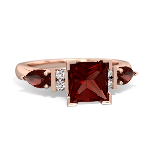 tourmaline-garnet engagement ring