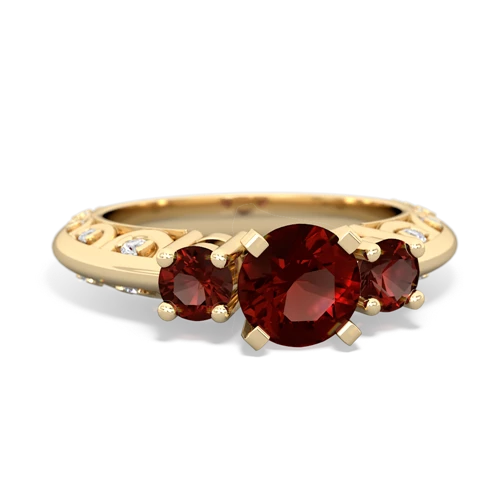 garnet-garnet engagement ring