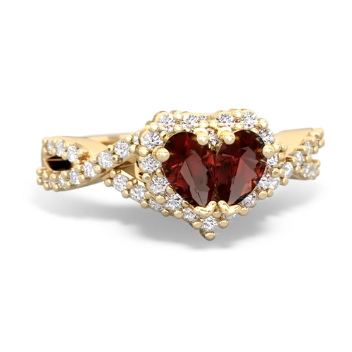 garnet-garnet engagement ring