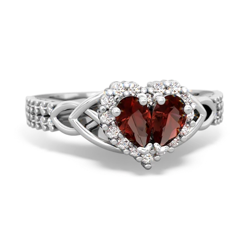 garnet-garnet keepsake engagement ring