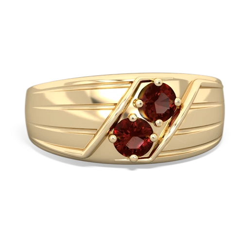 garnet-garnet mens ring