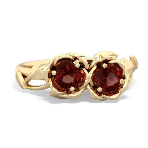 garnet-garnet roses ring