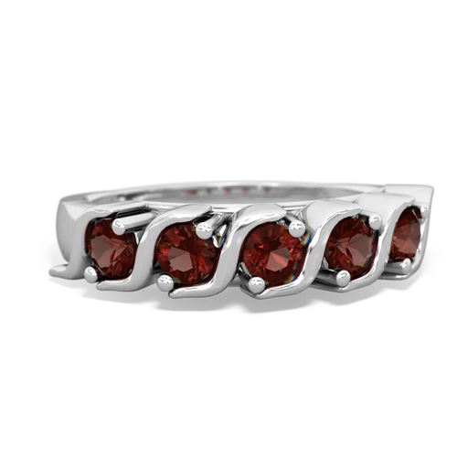 Garnet Anniversary Band Genuine Garnet ring Ring