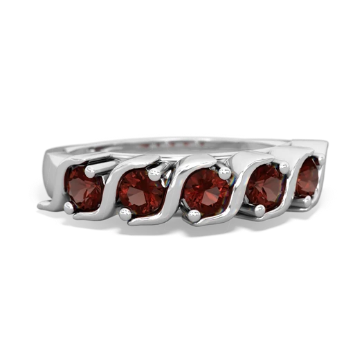 garnet-garnet timeless ring