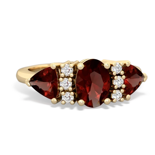 ruby-smoky quartz timeless ring