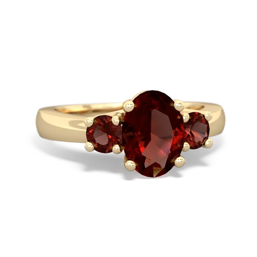 garnet-garnet timeless ring