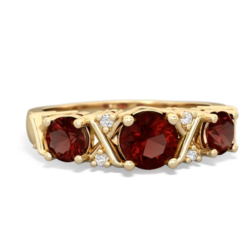 garnet-garnet timeless ring