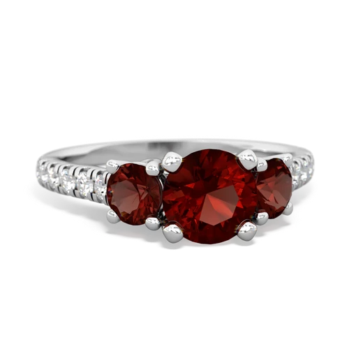 pink sapphire-ruby trellis pave ring